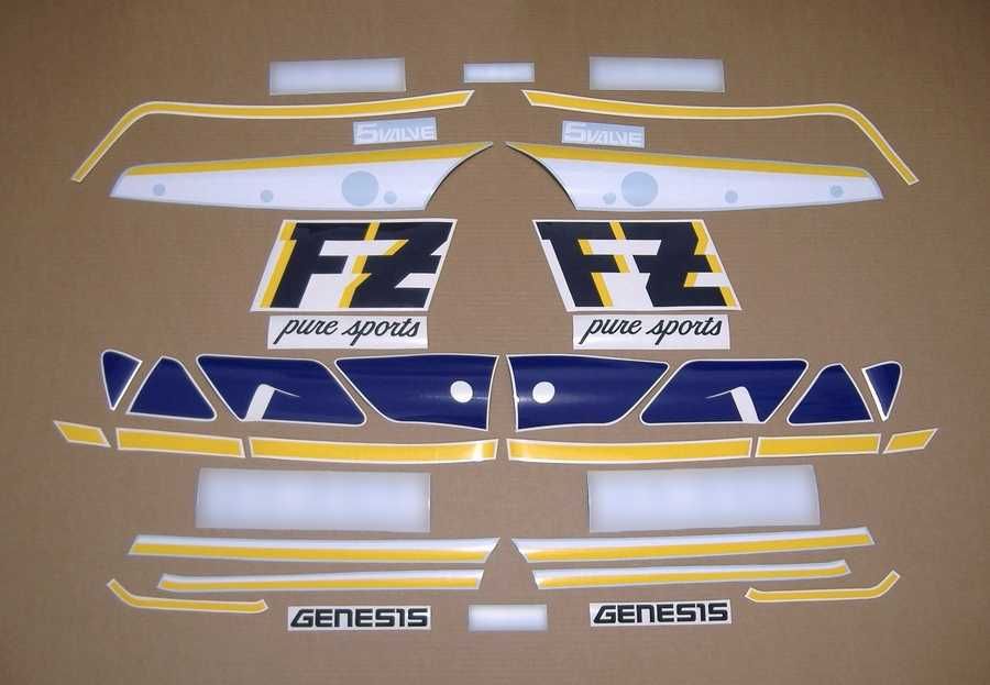 Стикери Yamaha FZR 600 / FZ 750 лепенки Ямаха фзр фз 1988-1994