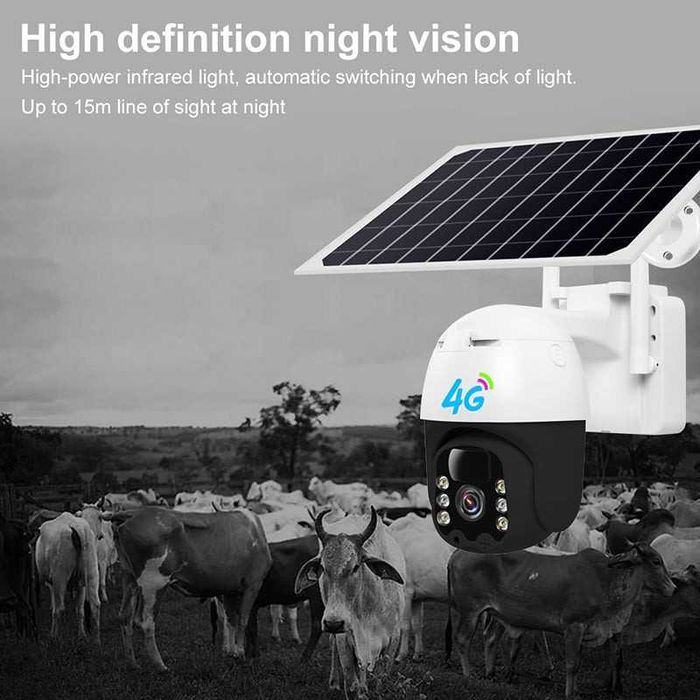 Camera de supraveghere cu panou solar