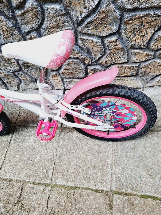 Детско колело бяло с розово