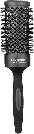 Кръгла четка за гъста коса Termix, Evolution Plus , тефлон, 37 mm, черно/сиво