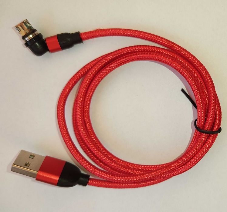 3А бързо магнитно зарядно магнитен кабел Type C, USB трансфер на данни