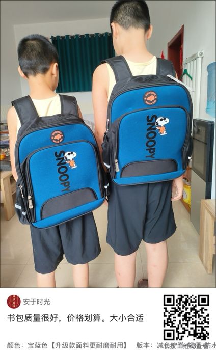 Рюкзак школьный темно синий