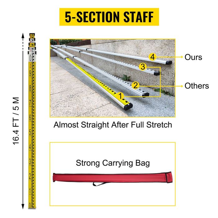 Nivela laser rotativă verde, 500m, trepied reglabil, stadie 5m