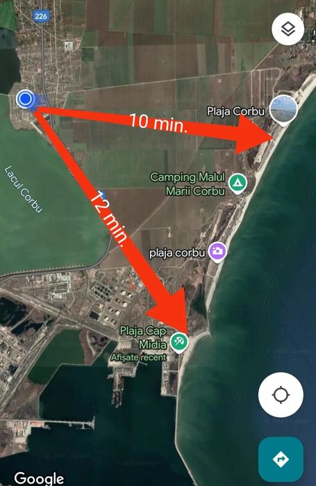 Teren intravilan în Corbu  aproape de plajă