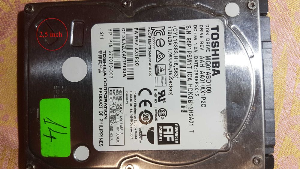 Лот от използвани HDD - перфектно здраве според HDD Sentinel