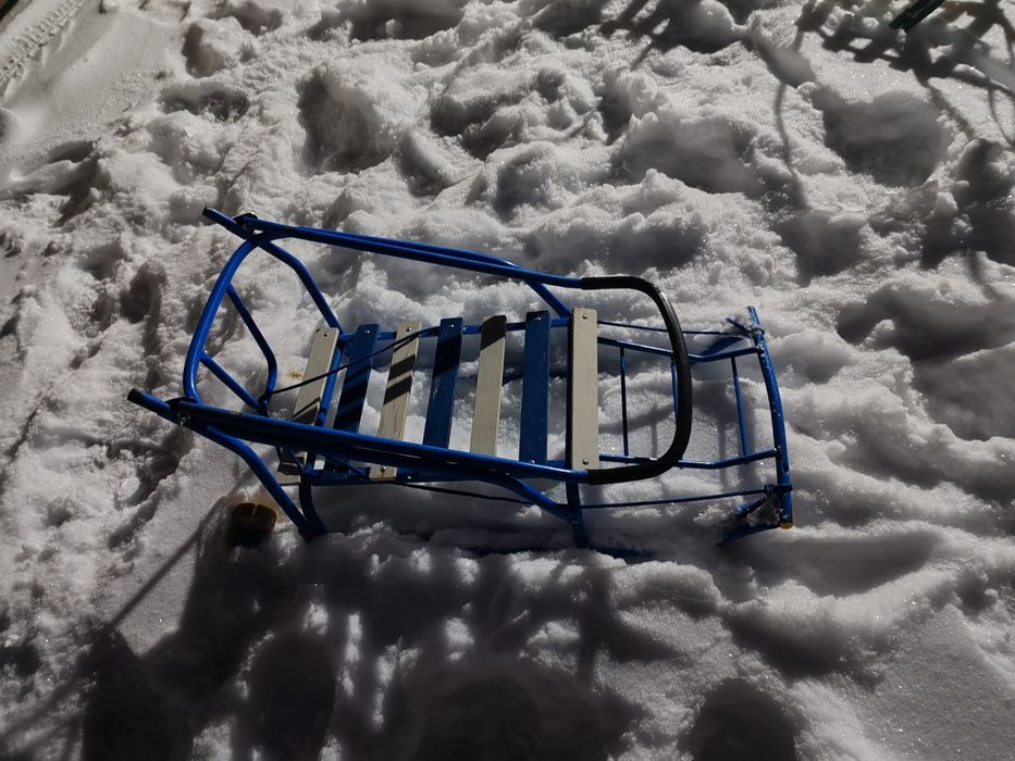 Санка с колесиками