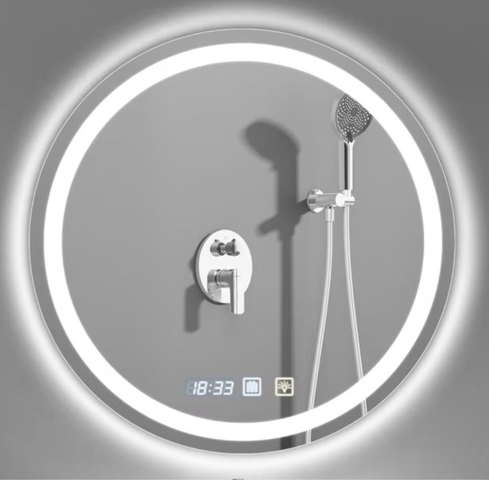 LED огледало с осветление и дигитален часовник