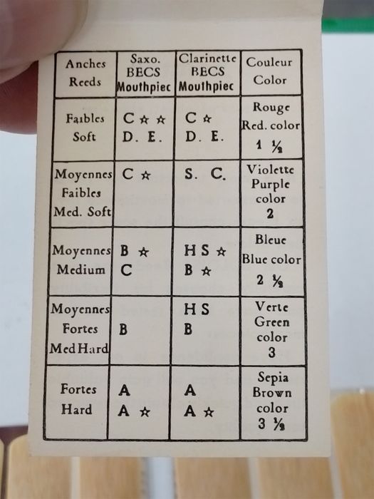 Платъци за кларинет саксофон Selmer France