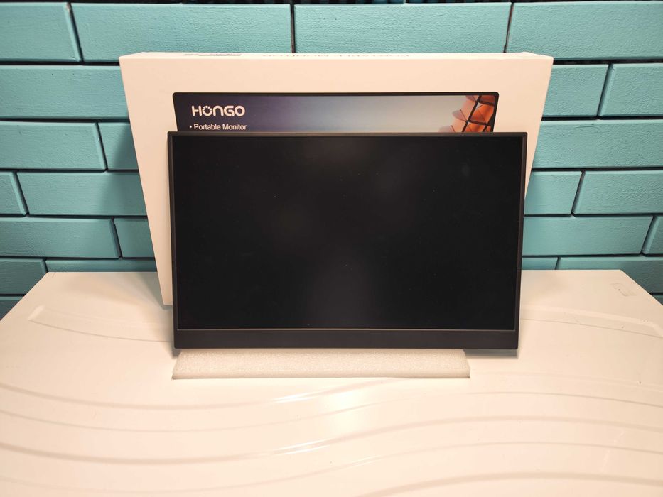 HONGO 15.6" преносим монитор 1080P FHD IPS черен