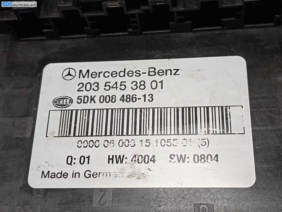 SAM Panou Tablou Panou Relee Sigurante Mercedes Clasa C Class W203 2.2 CDI 2001 - 2007 Cod 2035453801 5DK008486-13 [M4707]