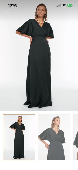 Rochie eleganta, lunga, satinata