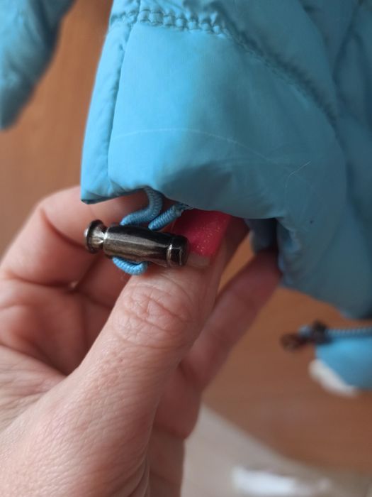 Geaca fâș puf bleu - primavara-toamna