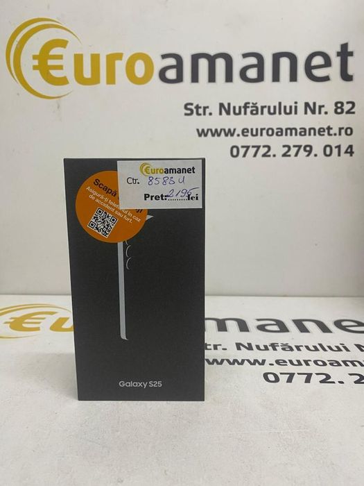 Telefon mobil Samsung Galaxy S25, Dual SIM, 12GB RAM, 128GB (nou) -N2-