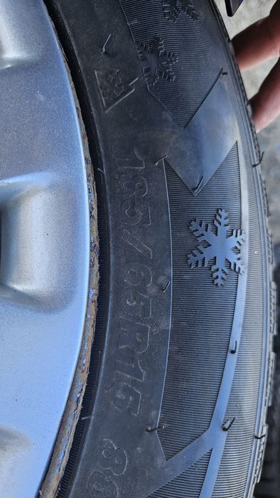 Джанти 15 4х108 ситроен с като нови гуми 185 65 15 sailun citroen