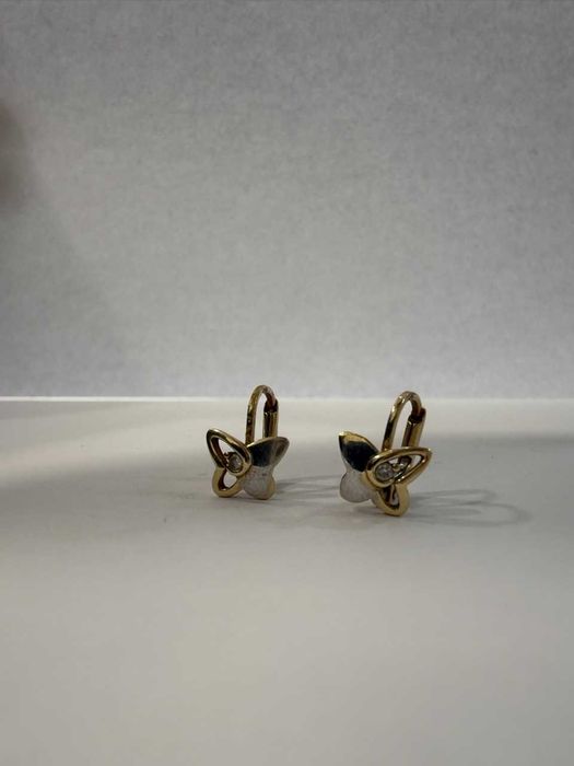 Златни дамски обеци 1,45г-14к