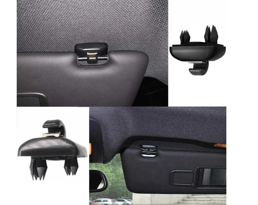 Щипка държач за сенник VW Audi Skoda – комплект 2 бр., черна, 35x35 мм