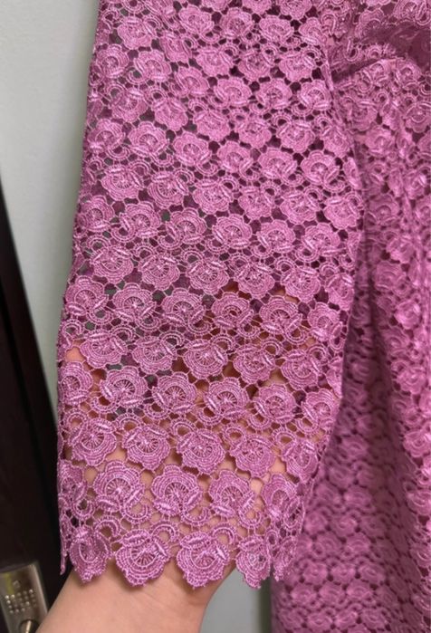 Rochie dantelata XXL roz