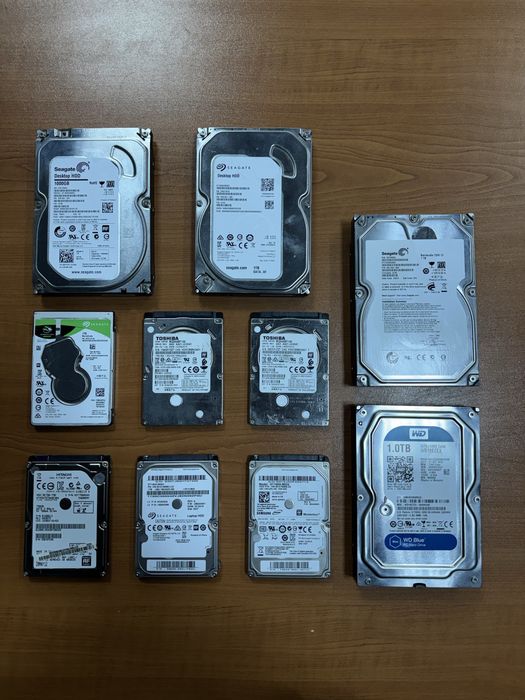 ЛОТ 1TB HDD/ Хард диск 2.5in/3.5in