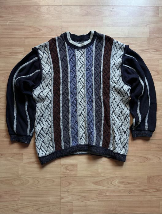 Pulover bluza sweater pullover knitted vintage Carlo Colucci lână