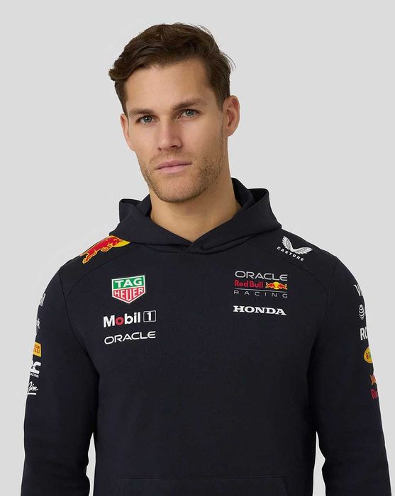 Red Bull Racing F1 Teamline Hoodie - Оригинален мъжки суитшърт