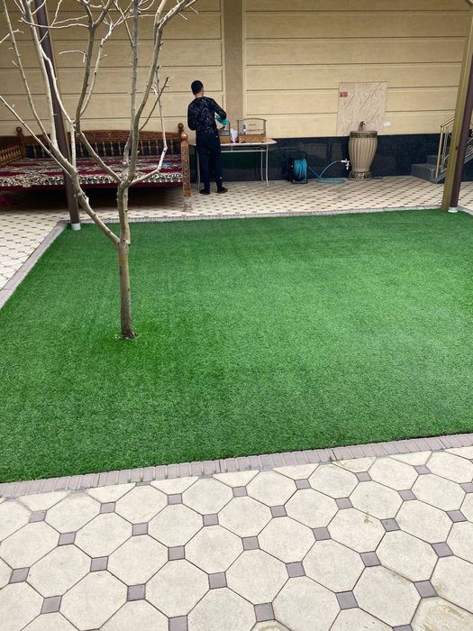 Искусственный газон  уйларга богчаларга болалар майдончасига суний чим