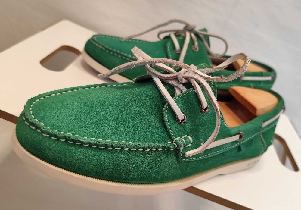 Pantofi sport casual 42 premium suede GANT verde piele naturala superioara