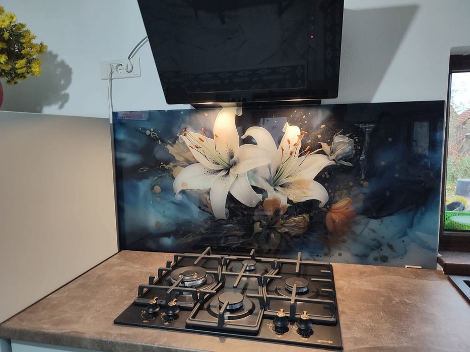 Cabine de dus, balustrade, compartimentari interioare, sticlă printata