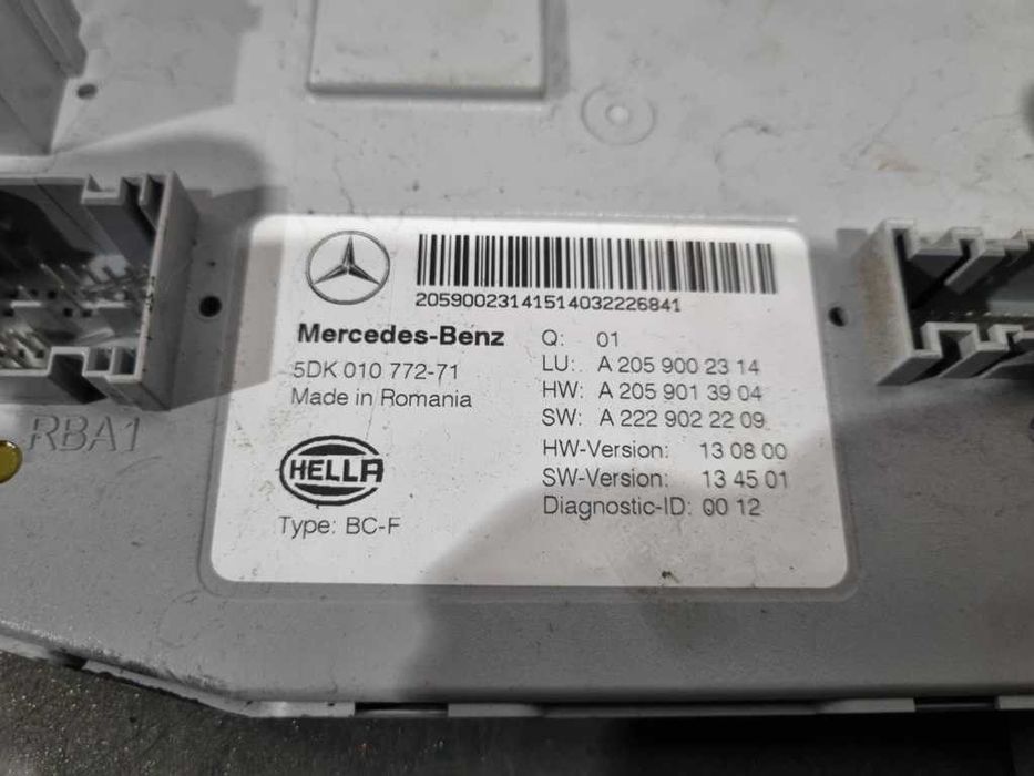 Calculator SAM A2059002314 Mercedes-Benz C-Class W205