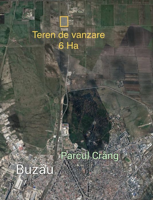 Teren intravilan - Hub logistic/parc industrial - 6 Ha - Buzău A7/ E85