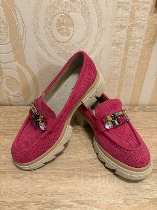 Мокасини  цвят фуксия , номер 41