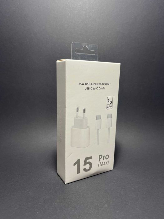 Set Incarcator Fast Charge 35W Pentru IPhone 15 Pro/Pro Max