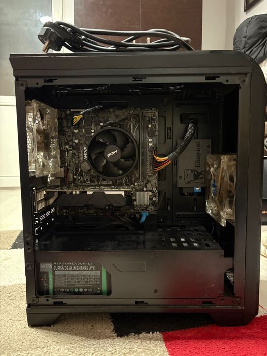 Pc gaming amd ryzen 5 1400 Quad-Core 8 GB ram placa video 1050ti