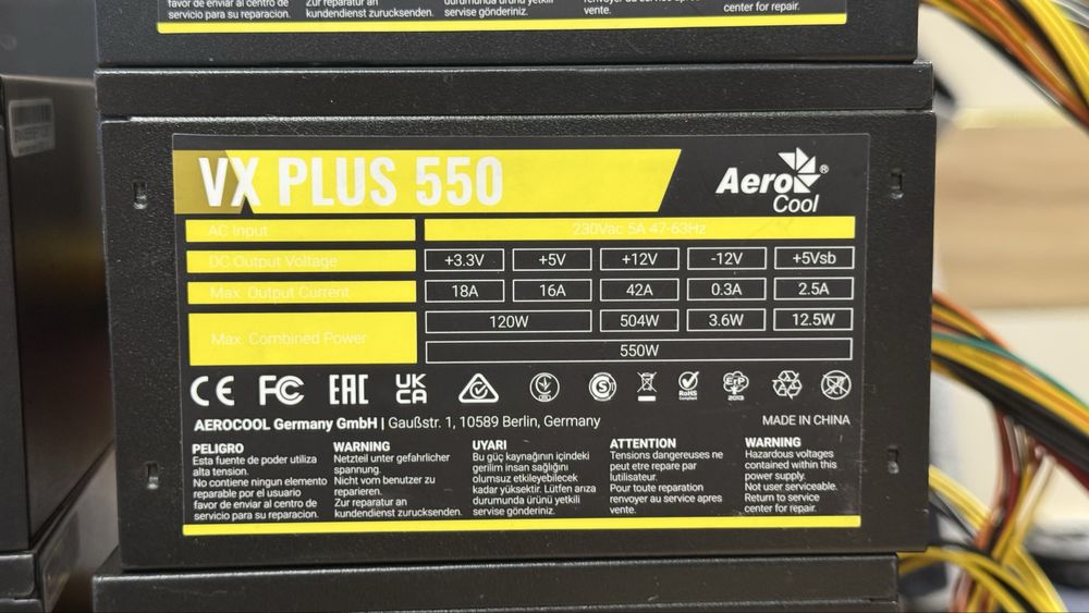 Блоки питания разных видов (Deepcool, AeroCool, pc cooler)