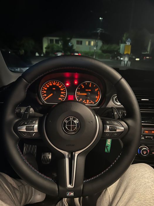 Volan F Style Cusaturi M - Padele - Piele Nappa Bmw E87 E90 X5 X6 ..