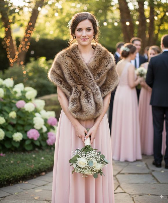 Дамски Елек или Шал /Кафяв/