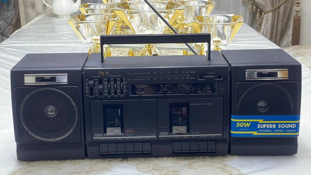 Магнитафон ANVIC  JAPON 9009 (Double Cassette) Оригинал Новый!