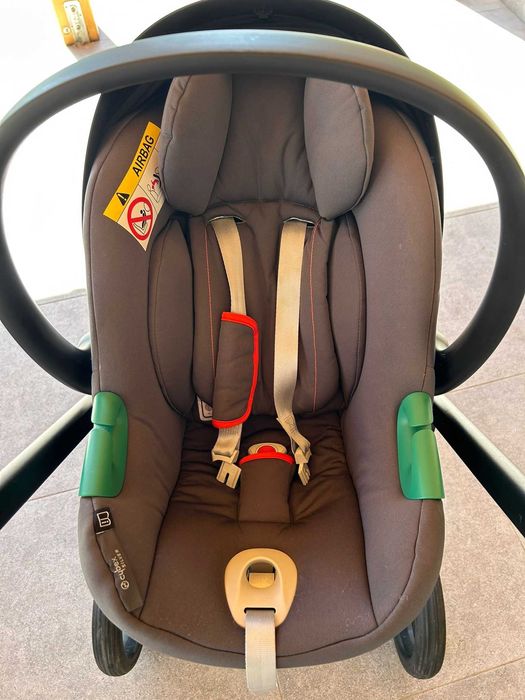 Carucior Cybex Balios S Lux Soho Grey 3in1 + landou si scoica Aton B2