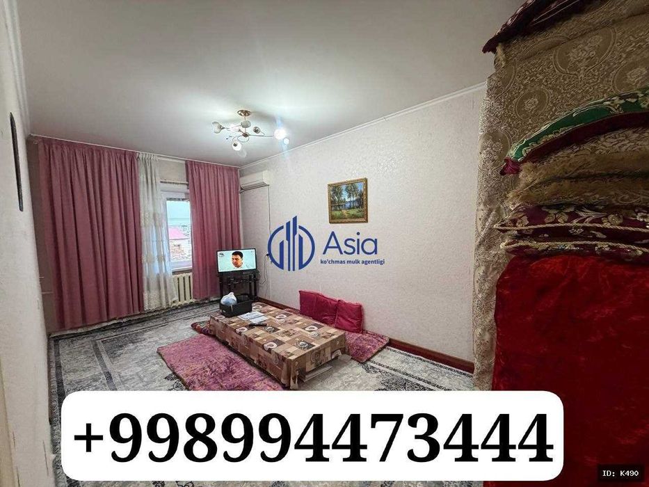 K490 Sharq1 tomondan Arzon narxda 3x xonali kvartira  sotuvga chiqdi