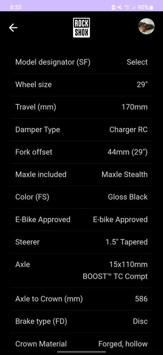 Rockshox ZEB Select 2025