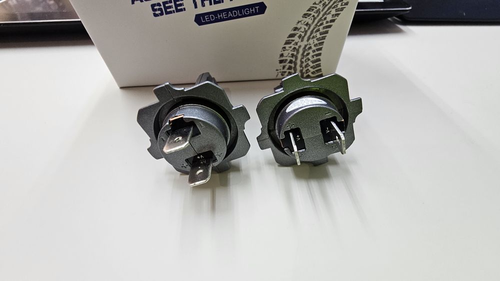 H7 LED крушки за фарове 50W, 6000K Бяла светлина с вграден вентилатор