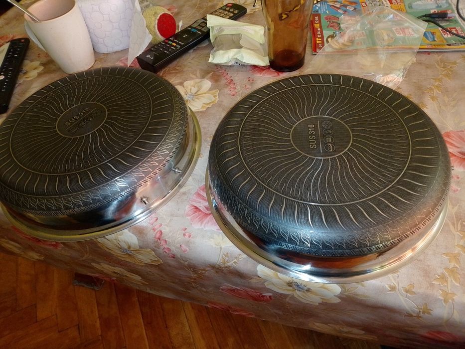 Тиган от неръждаема стомана два броя чисто нови