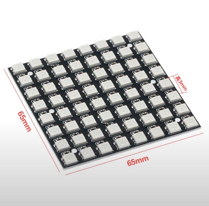 адресные светодиодные ленты WS2812 и RGB Светодиодный панели 8х8