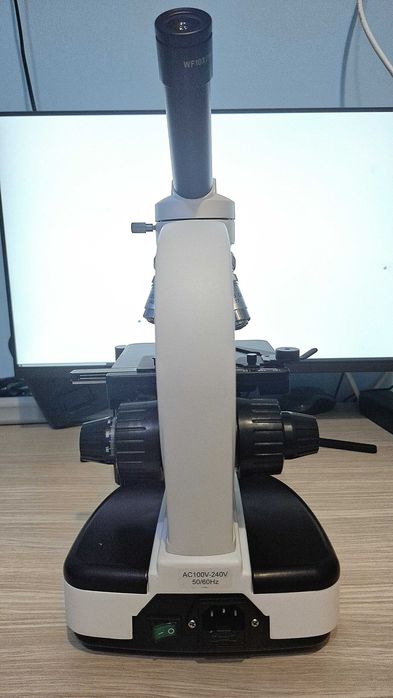 Microscop nemtesc Omegon cu obiectiv 1000x cu imersie in ulei