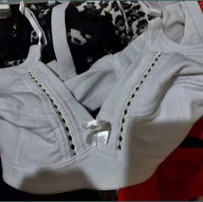 Sutien bumbac marimea 34 alb fara push up