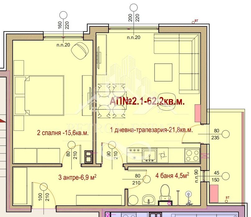Продава се Двустаен апартамент в Велинград - 72 кв.м за 1139 €/кв.м - Снимка #9