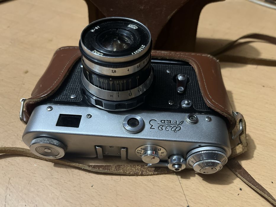 ФЭД-3 + Индустар-61 + родной чехол (СССР)