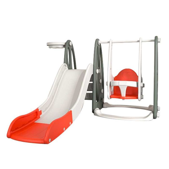 Детские горки с баскетбольным кольцом