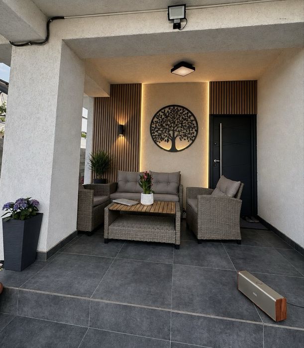 Riflaje decorativa terasa aframe a frama balcon wpc compozit cabana interior exterior compozit nu mdf imitstie lemn sau marmura