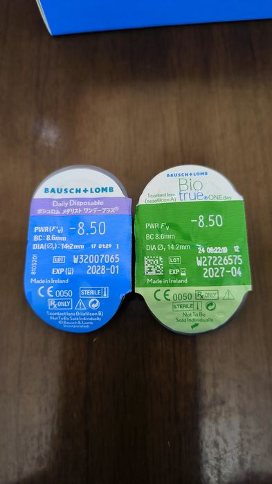 Контактные линзы -8.5  Bausch&Lomb daily