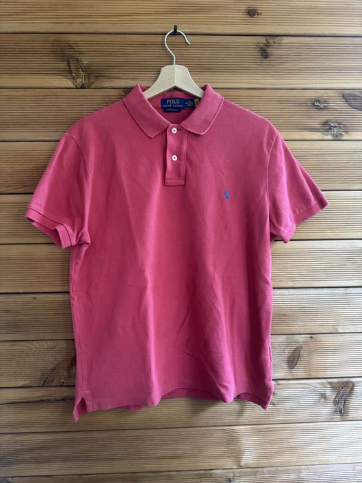 Оригинална мъжка тениска с яка Polo Ralph Lauren Custom Slim Fit (Размер M)